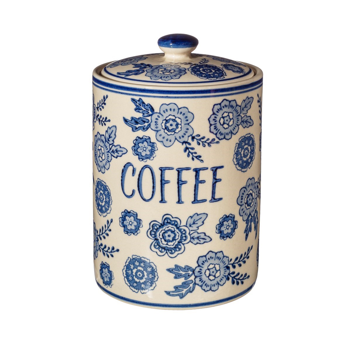 Sass and Belle | Blue Willow Coffee Storage Jar