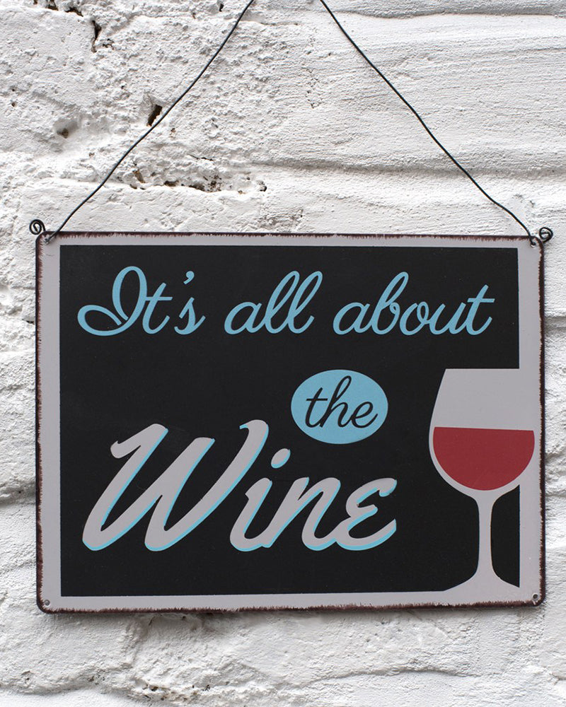Rex London | It's All About the Wine Metal Sign