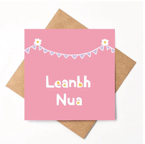 Leanbh Nua Pink Card | Little Paper Mill