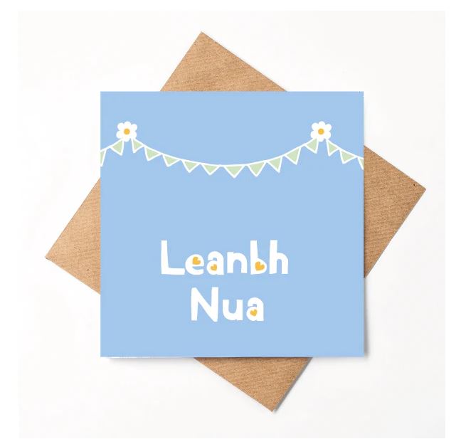 Leanbh Nua Blue Card | Little Paper Mill