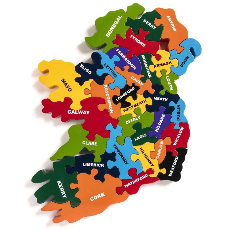 Alphabet Jigsaws | Map of Ireland Jigsaw Puzzle