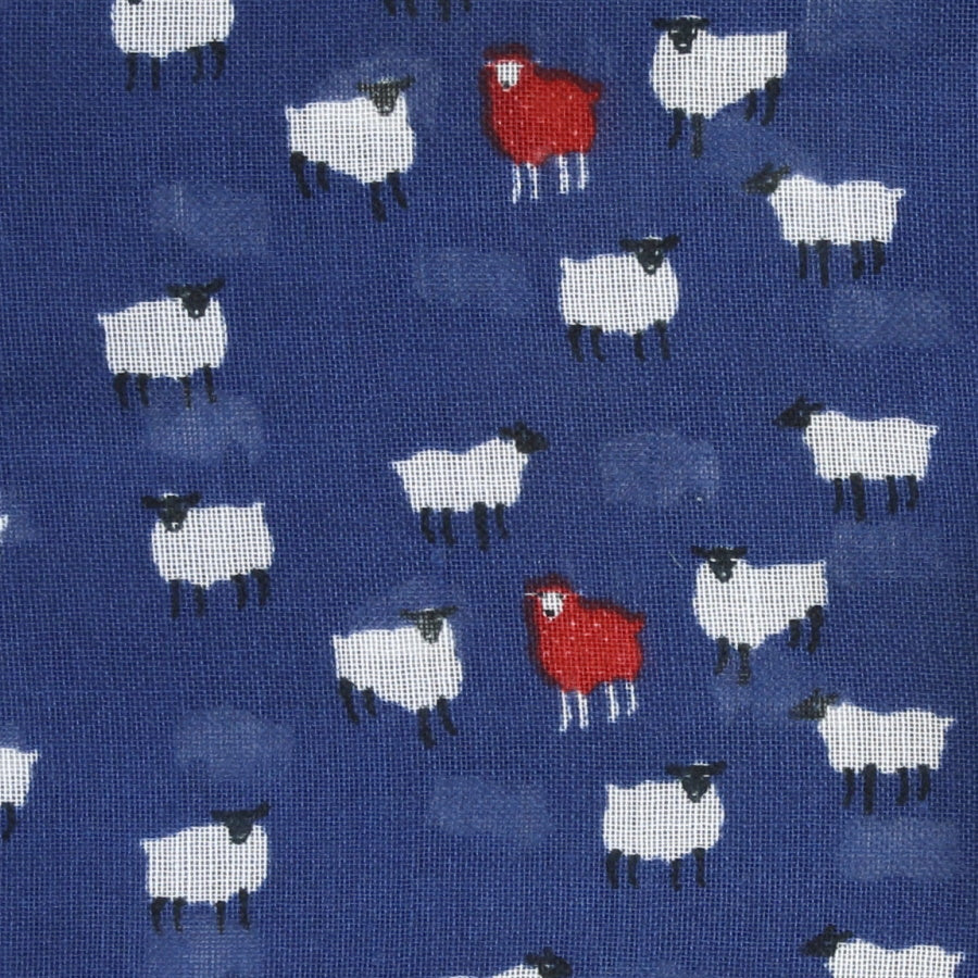 Erin Knitwear| Mini Sheep Scarf  Denim Blue