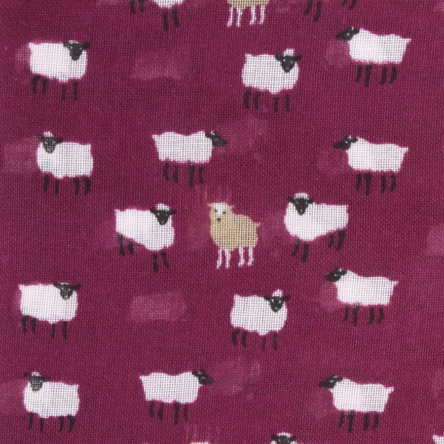 Erin Knitwear | Mini Sheep Scarf Plum