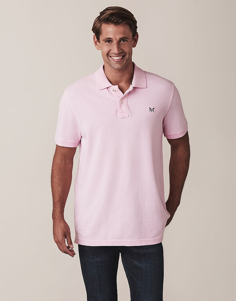 Crew Clothing | Classic Pique Polo -Pink
