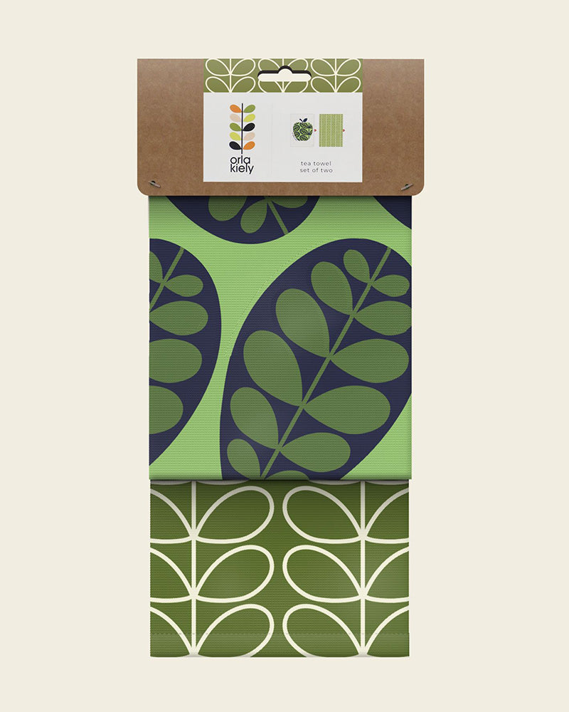 Orla Kiely | An Apple A Day Tea Towels Set Of Two