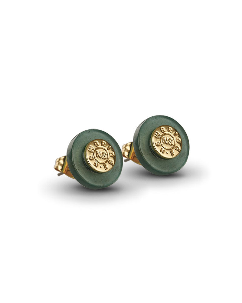 Newbridge Silverware green stud earrings