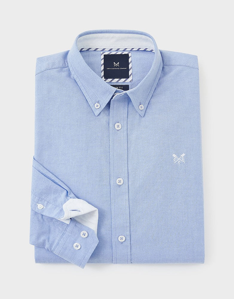 Crew Clothing | Slim Fit Oxford Shirt | Sky Blue