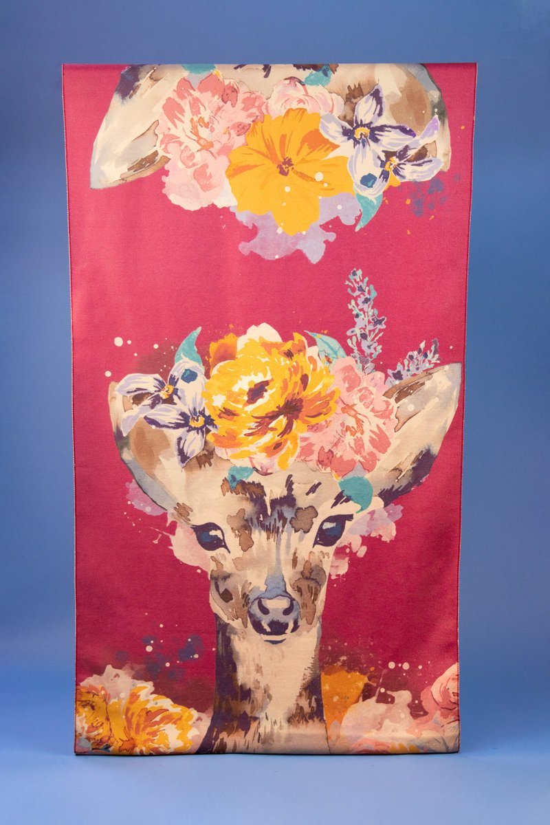 Powder | Luxurious Floral Doe Print Scarf