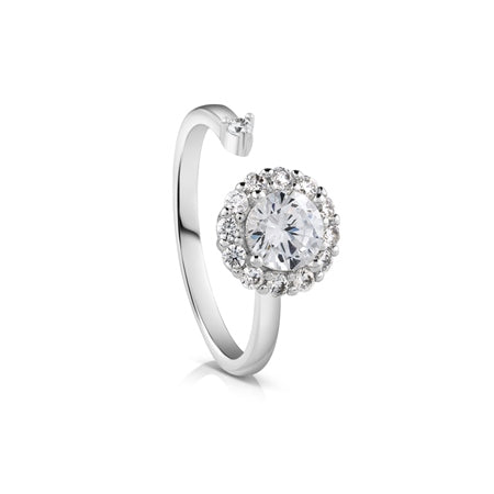 Newbridge Silverware | Revolving Ring with Clear Stones | Standún ...
