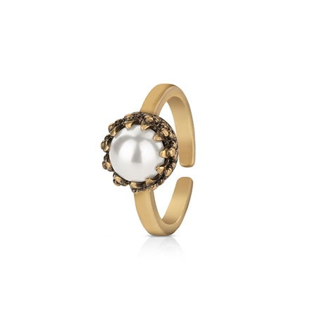 Newbridge Silverware | Ring with Pearl Setting