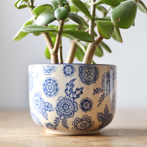 Sass and Belle | Blue Willow Large Planter