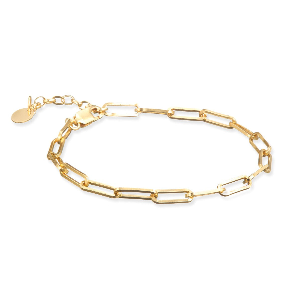 Scribble and Stone | 14kt Goldfill Heavy Paperclip Bracelet