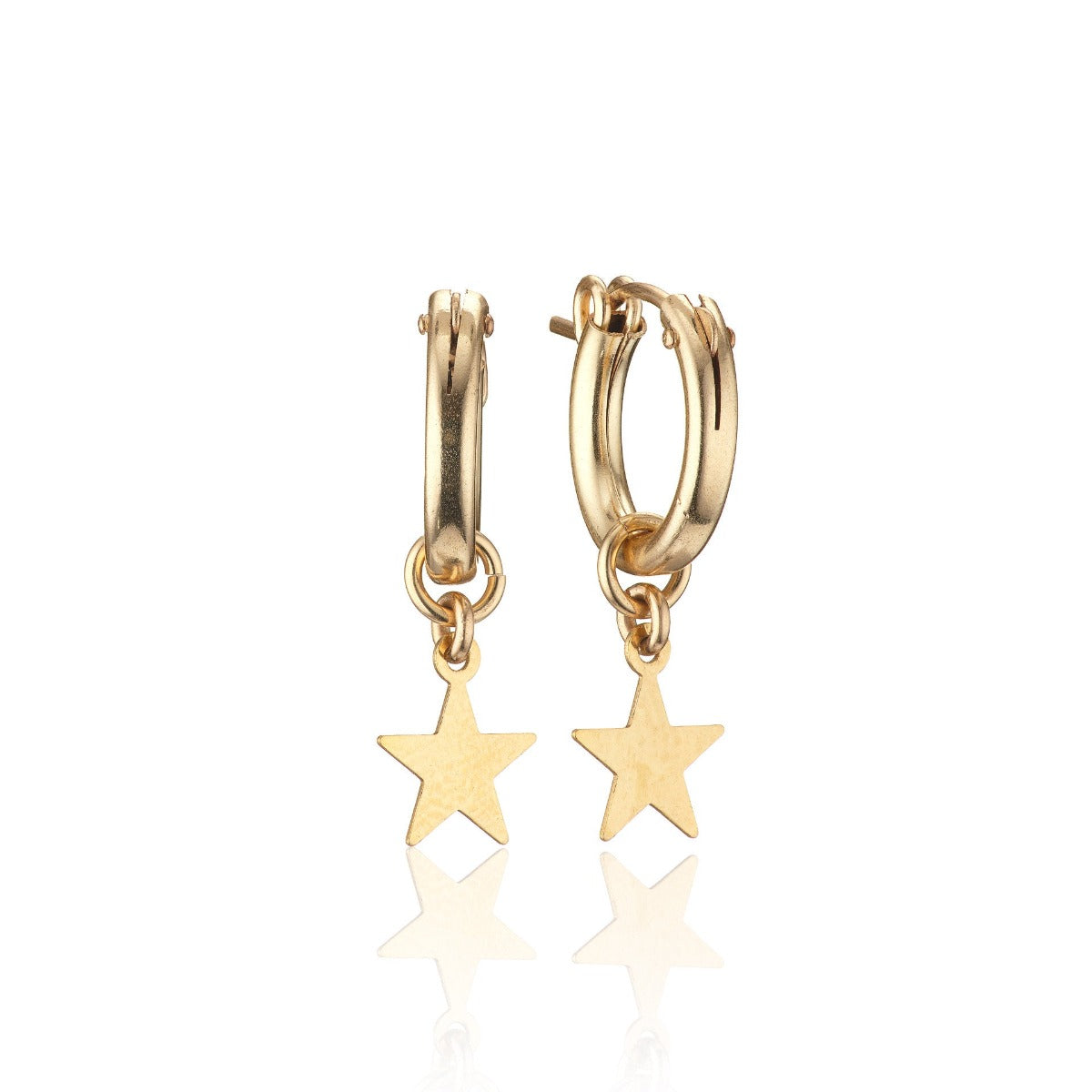 Scribble and Stone | 14kt Goldfill Star Huggies