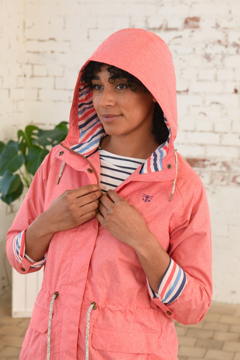 Lighthouse | Alice Waterproof Jacket | Coral