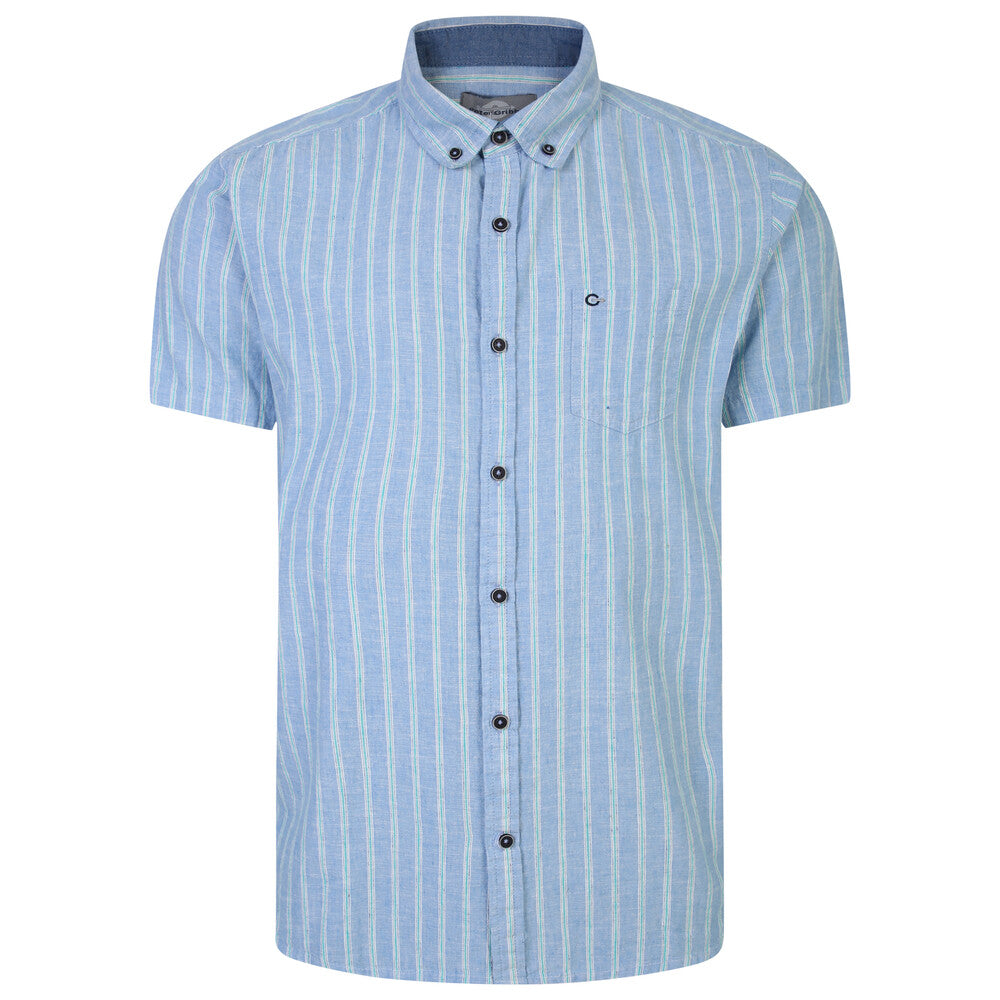 Peter Gribby | Stripe Shirt | Sky Blue