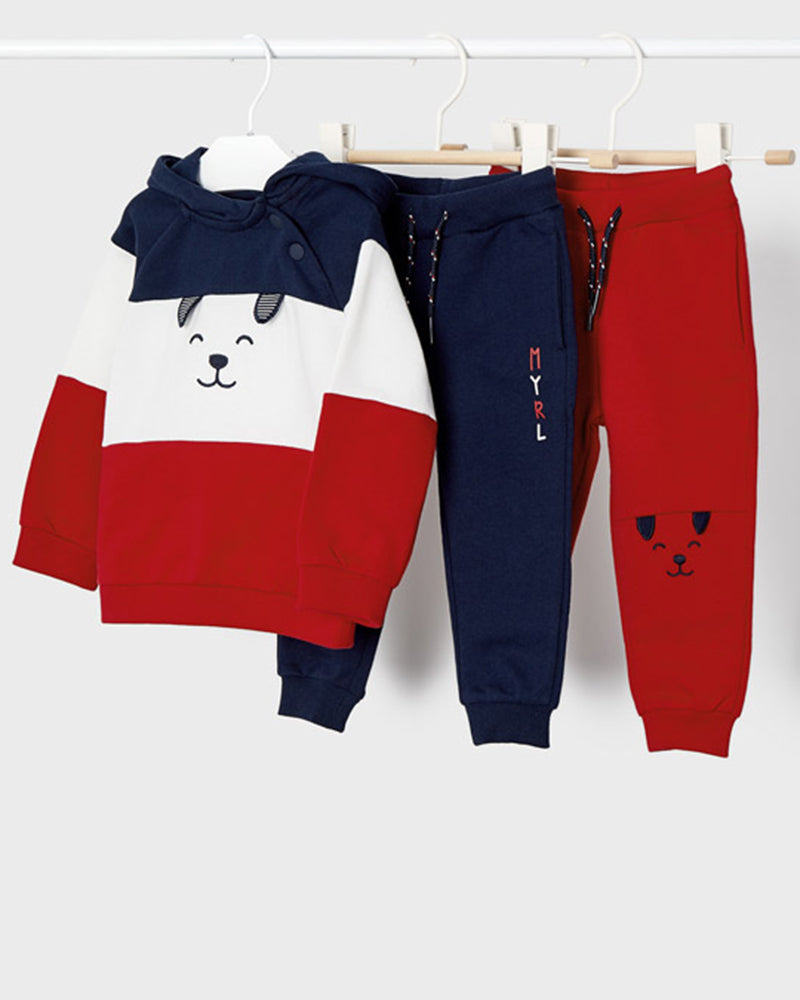 Mayoral | Two Tracksuit With Hoodie Set - Red