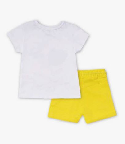 Tuc Tuc | Top / Shorts Set | White / Yellow