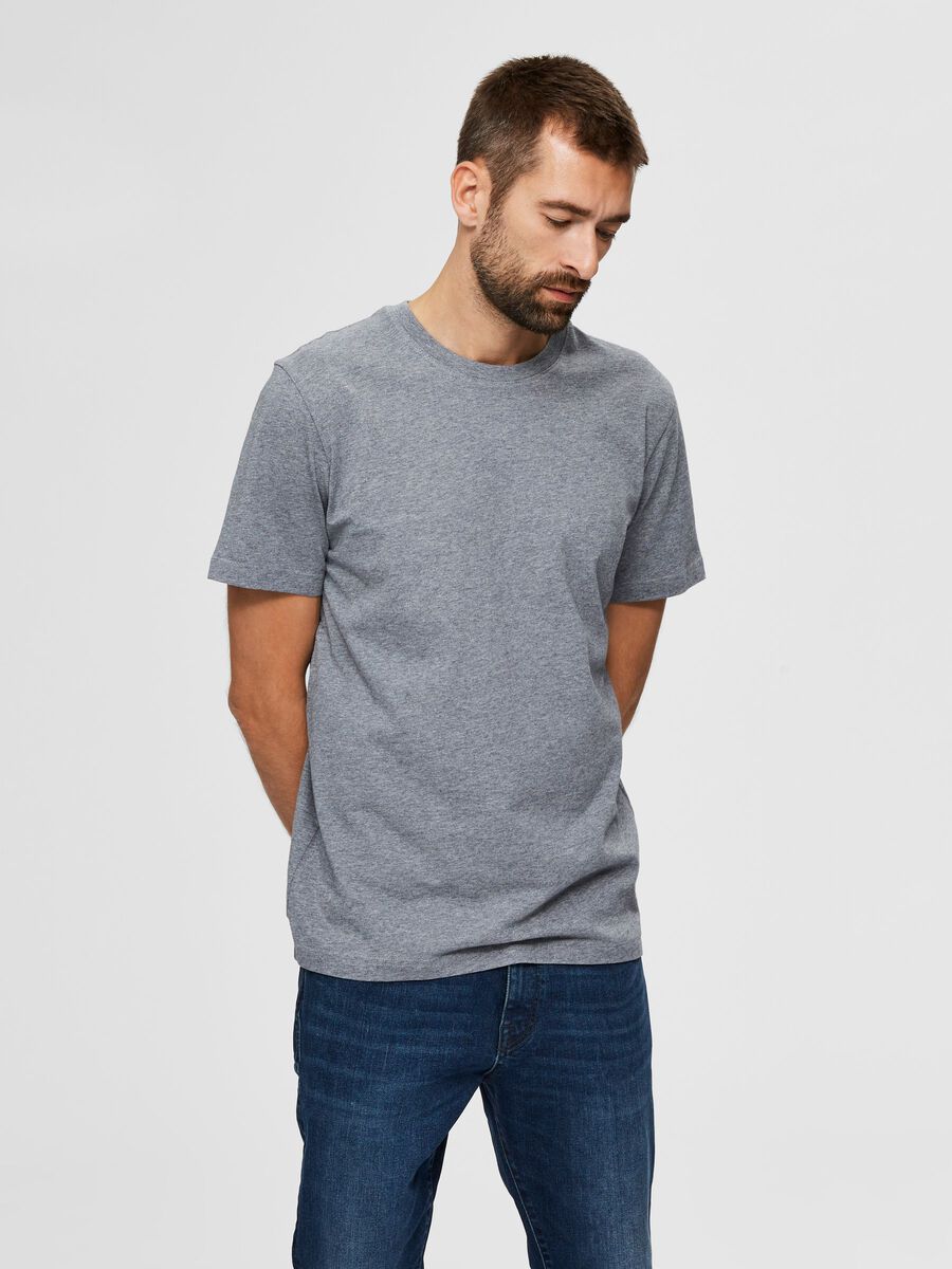 Selected Homme | Cotton T-Shirt | Grey