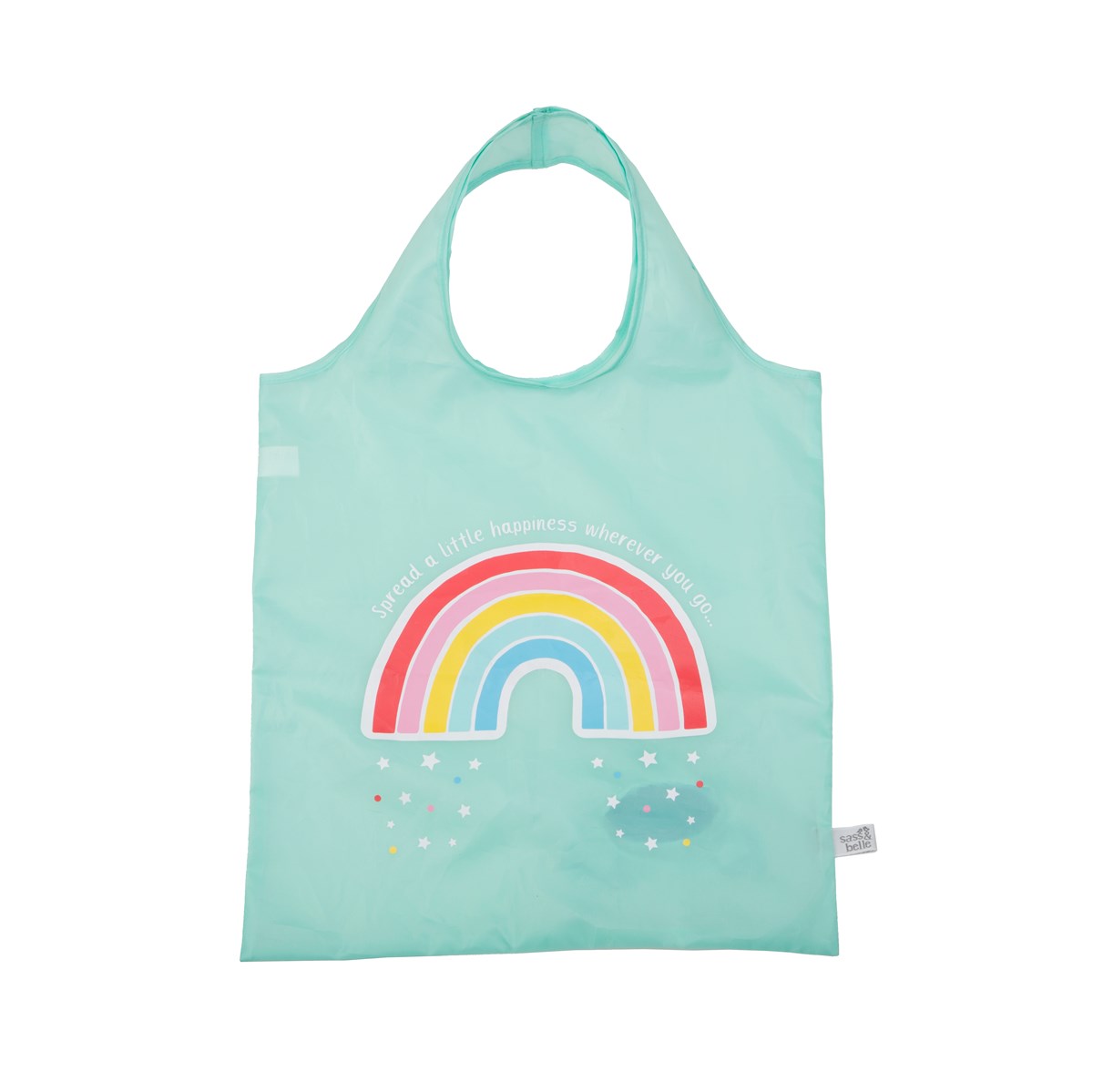 Sass and Belle | Chasing Rainbows Foldable Shopping Bag